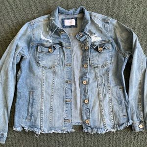 KanCan distressed jean jacket